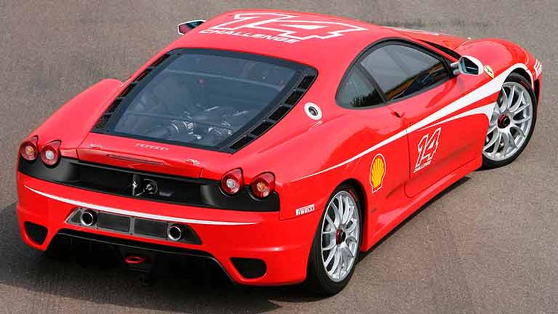 vedere din spate Ferrari F430