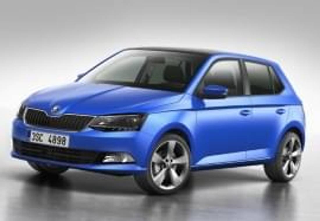 Skoda Fabia privită din faţă