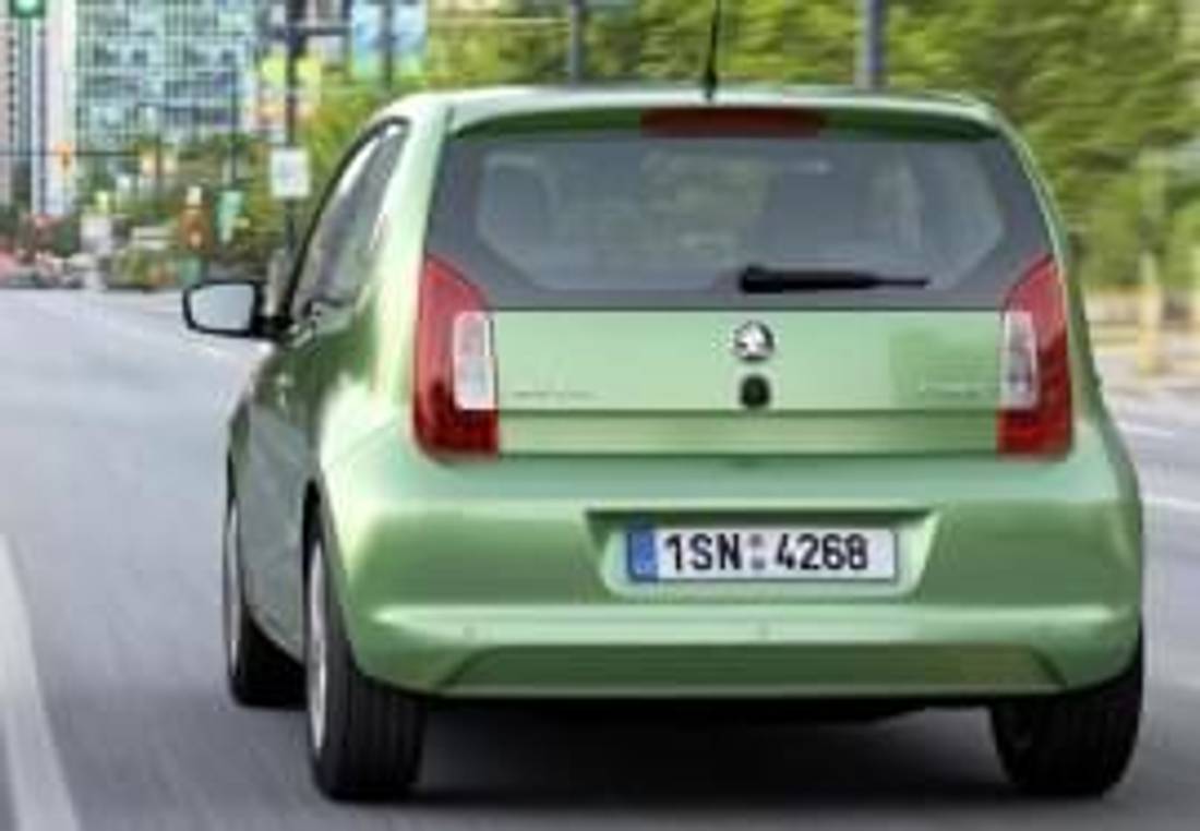 Skoda Citigo privită din spate